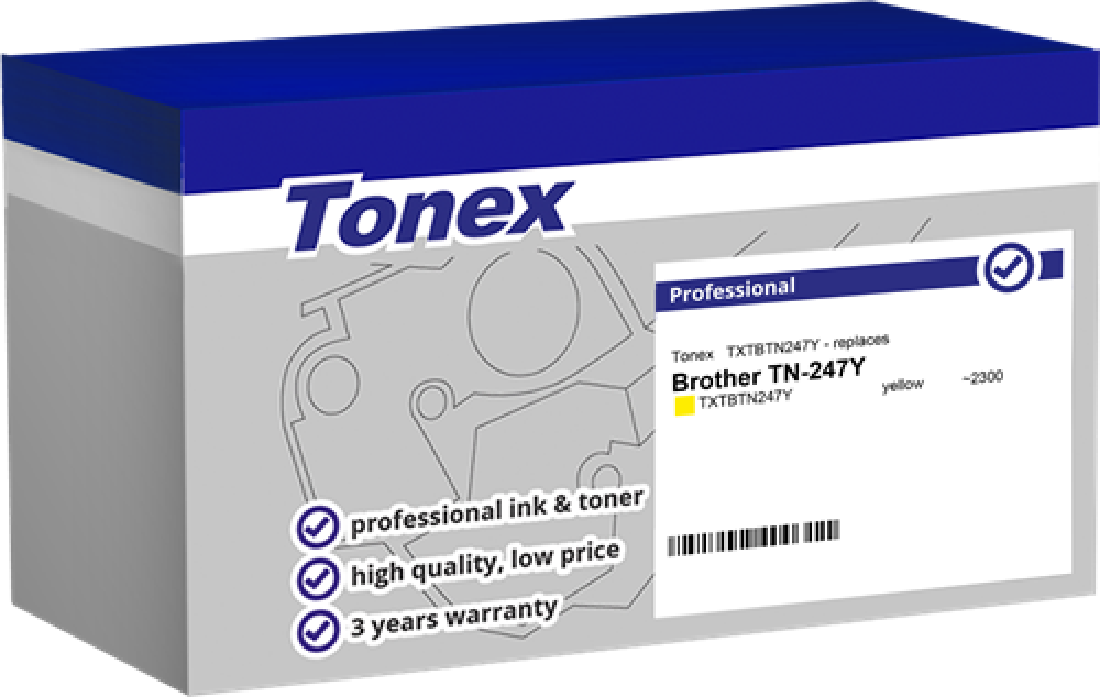 Tonex Toner TXTBTN247Y Gelb kompatibel mit Brother TN-247Y